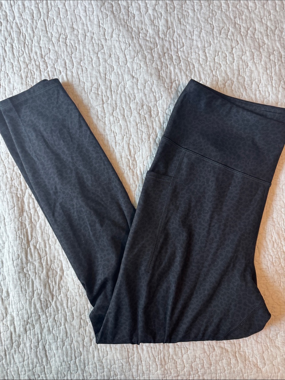 Maurices Charcoal Leopard-Print Active Leggings